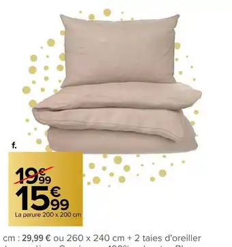 Carrefour Parure clara cadeau offre