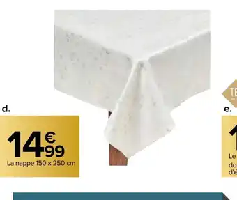 Carrefour Nappe jacquard offre
