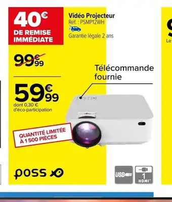Carrefour Vidéo Projecteur offre