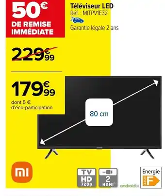 Carrefour Téléviseur LED offre
