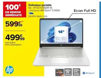 Carrefour Ordinateur portable offre