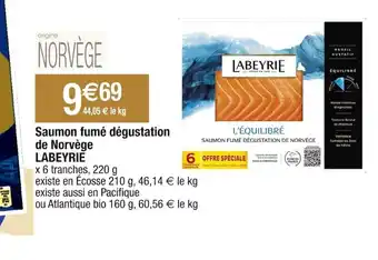 Cora x Carrefour Saumon fumé dégustation de Norvège LABEYRIE offre