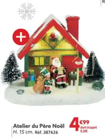 Atelier du Père Noël H. 15 cm. Réf. 387626