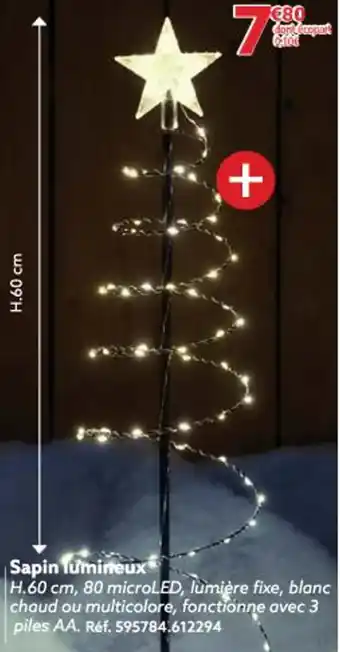 Gifi Sapin lumineux offre