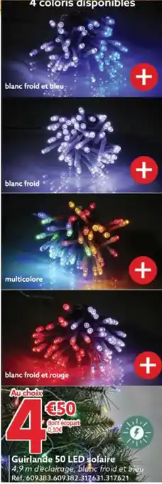 Gifi Guirlande 50 LED solaire offre