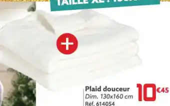 Gifi Plaid douceur Dim. 130x160 cm Réf. 614054 offre
