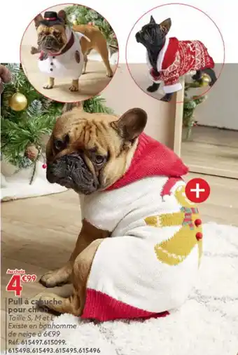 Gifi Pull à capuche pour chien offre