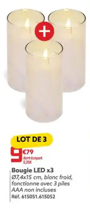 Gifi Bougie LED offre
