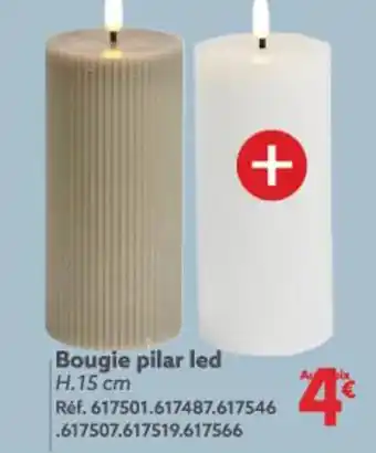 Gifi Bougie pilar led H.15 cm offre