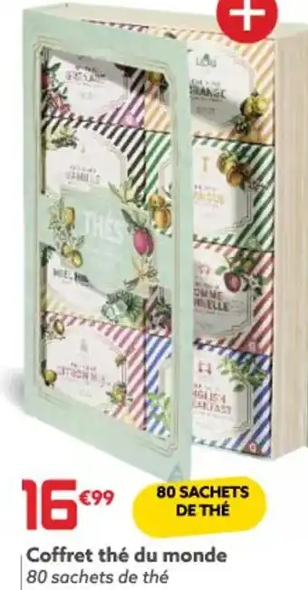 Gifi Coffret thé du monde 80 sachets de thé Réf. 599381 offre