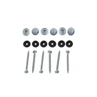 Brico Cash Kit pour profil vissable plaque polycarbonate (50 pcs) aluminium, e : 16 mm offre