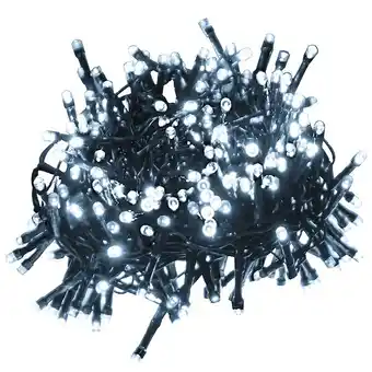 Bricomarché Vidaxl guirlande lumineuse à led groupées 1000 led blanc froid 11m pvc offre