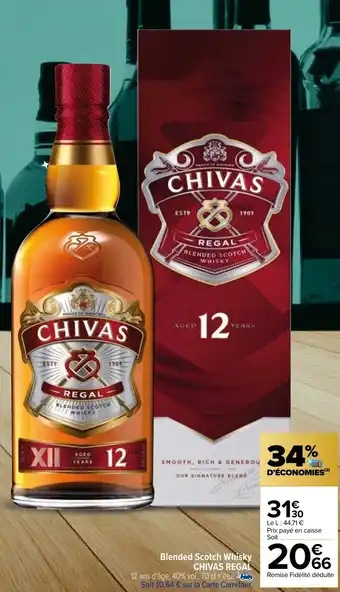Carrefour Market Blended Scotch Whisky CHIVAS REGAL offre