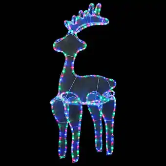 Vidaxl décoration de noël de renne avec maille 306 led 60x24x89 cm
