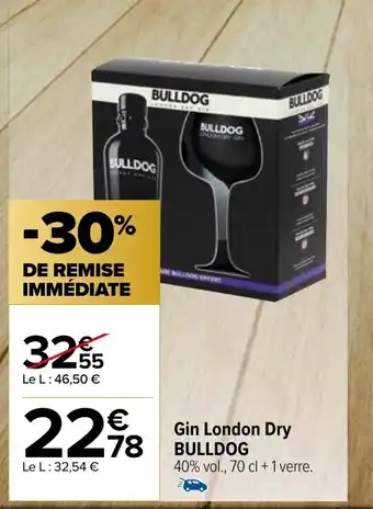 Carrefour Market Gin London Dry BULLDOG offre