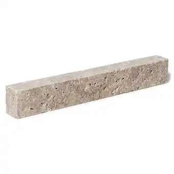 Bricomarché Bordure de jardin droite en pierre naturelle travertin mix h.7 x l.50 cm (à l'unité) offre