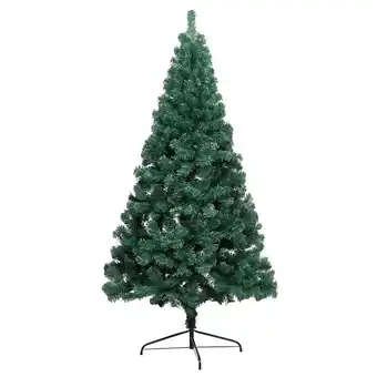 Bricorama Vidaxl demi-arbre de noël artificiel pré-éclairé et boules vert 120 cm offre
