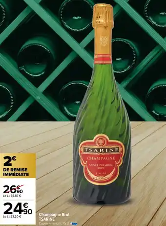 Carrefour Market Champagne Brut TSARINE offre