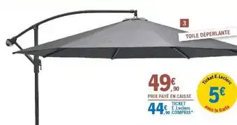 E.Leclerc Parasol excentré rond offre