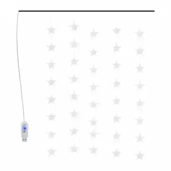 Bricorama Vidaxl guirlande lumineuse à étoiles led 200 led blanc 8 fonctions offre