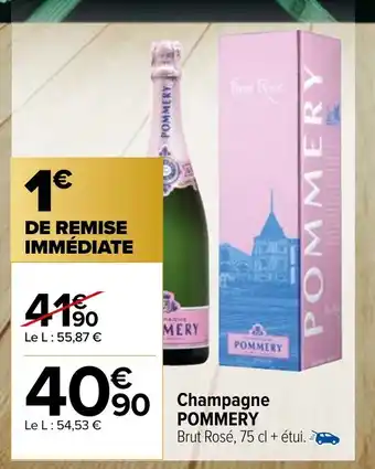 Carrefour Market Champagne POMMERY offre