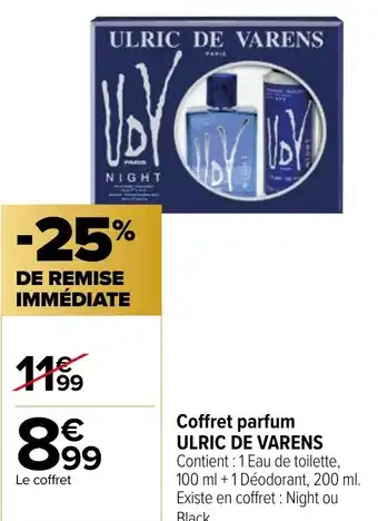 Carrefour Market Coffret parfum ULRIC DE VARENS offre