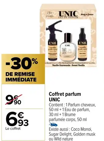 Carrefour Market Coffret parfum UNIC offre