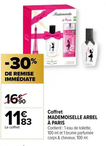 Carrefour Market Coffret MADEMOISELLE ARBEL À PARIS offre
