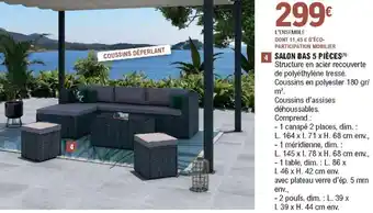 E.Leclerc Salon bas 5 Pièces offre