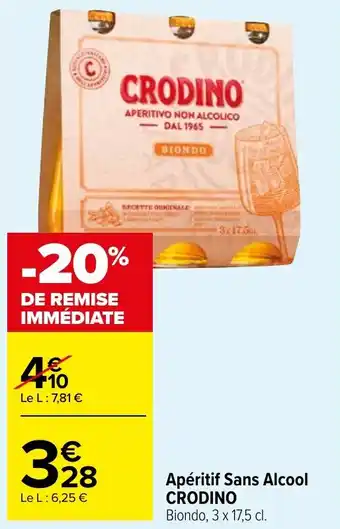Carrefour Market Apéritif Sans Alcool CRODINO offre