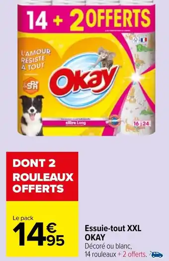 Carrefour Market Essuie-tout XXL OKAY offre