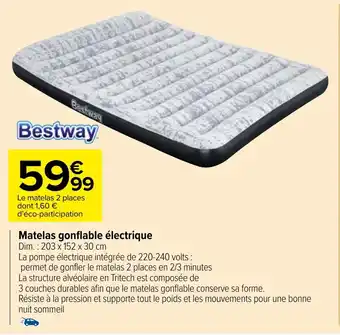 Matelas gonflable électrique
