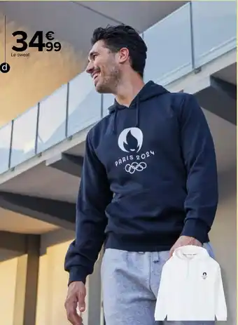 Carrefour Market Sweat-shirt adulte des Jeux Olympiques de Paris 2024 offre