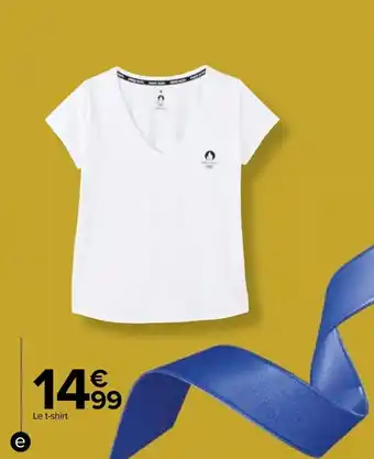 Carrefour Market T-shirt adulte des Jeux Olympiques de Paris 2024 offre