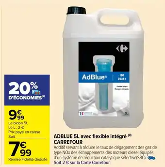 Carrefour Market ADBLUE 5L avec flexible intégré (d) CARREFOUR offre