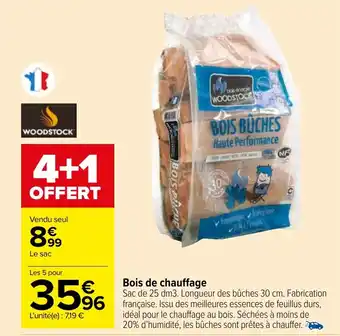 Carrefour Market Bois de chauffage offre