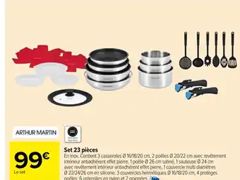 Carrefour Market Set 23 pièces offre