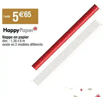 Cora x Carrefour Nappe en papier offre