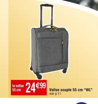 Cora x Carrefour Valise souple 55 cm "WL offre