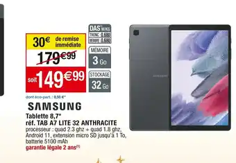 Cora x Carrefour Tablette 8,7 offre