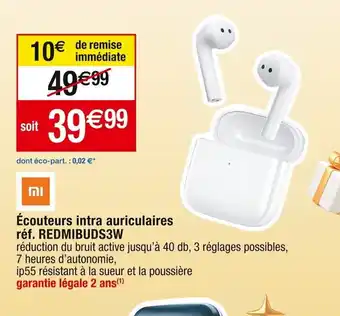 Cora x Carrefour Écouteurs intra auriculaires offre
