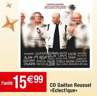 CD Gaëtan Roussel <<Eclect!que»>