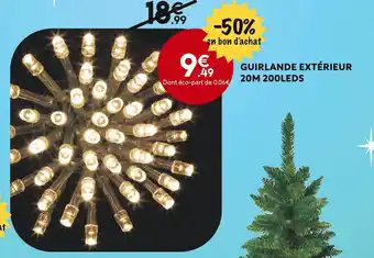 Maxi Bazar Guirlande extérieur 20m 200leds offre
