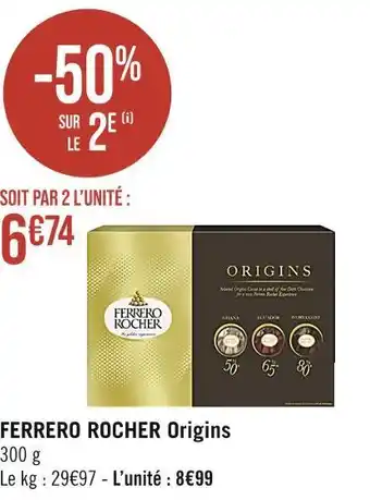Casino Supermarchés Ferrero rocher ferrero rocher origins offre