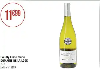 Domaine de la loge pouilly fumé blanc