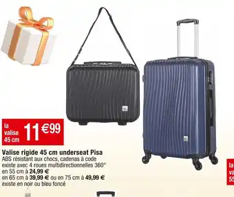 Cora x Carrefour Valise rigide 45 cm underseat Pisa offre