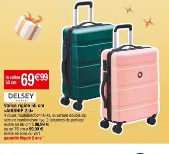 Cora x Carrefour Valise rigide 55 cm AIRSHIP 2.0 offre