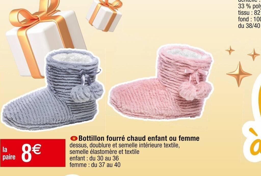 bottillon fourré femme