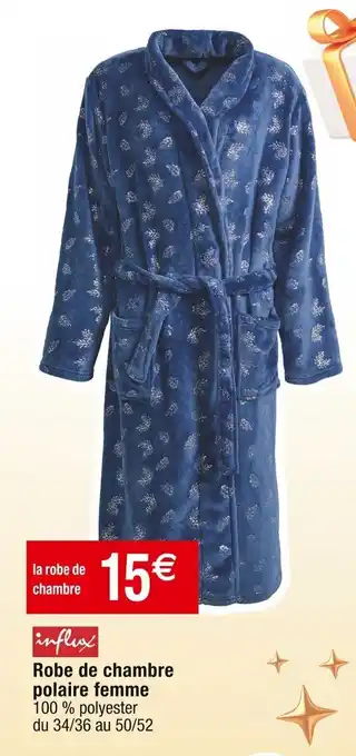 Cora x Carrefour Robe de chambre polaire femme offre