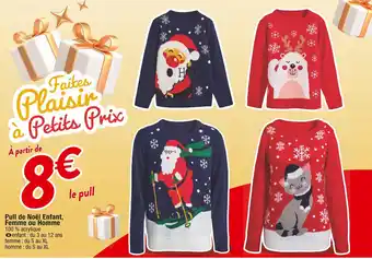 Cora x Carrefour Pull de Noël Enfant, Femme ou Homme offre